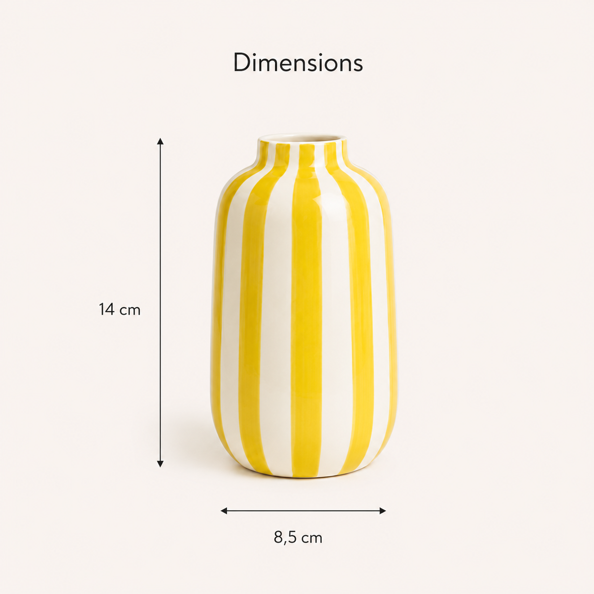 Vase Solis Jaune