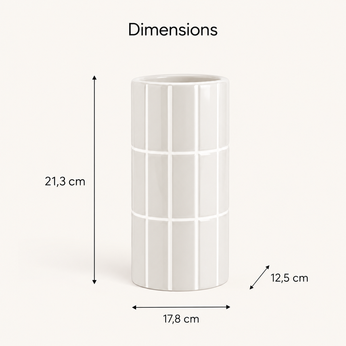 Vase Caro blanc