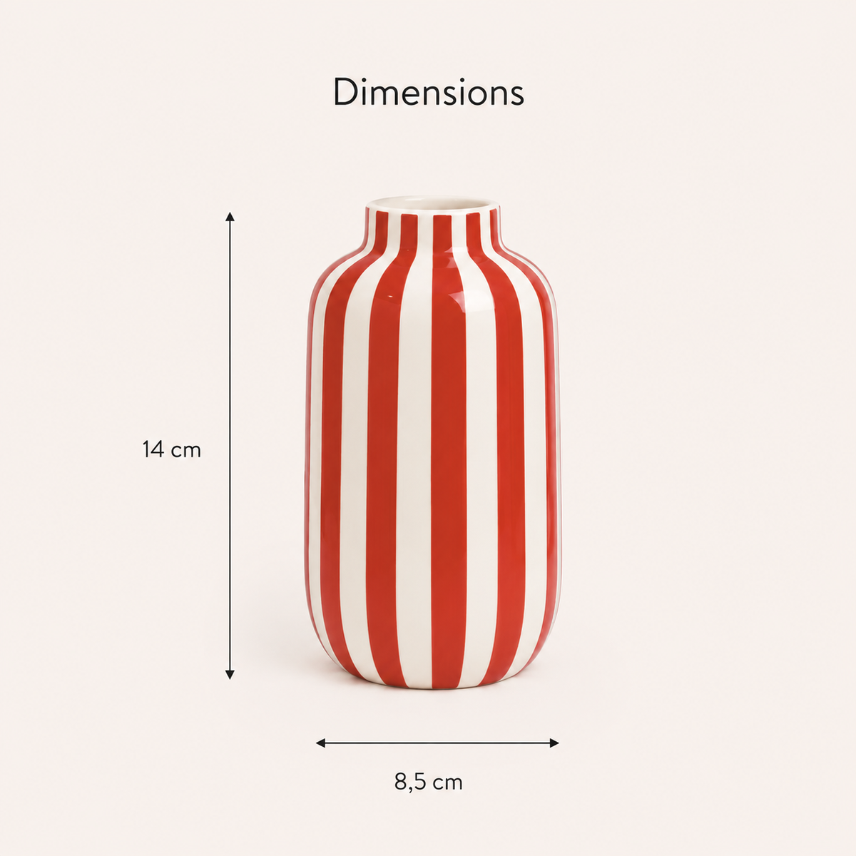 Vase Solis Rouge